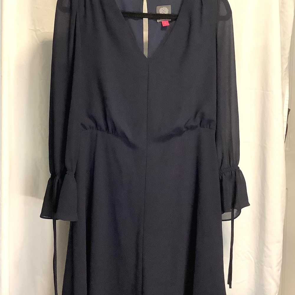 Elegant Size 8 Navy Blue Women's Dress